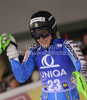 Therese Borssen of Sweden reacts in finish of second run of Women slalom race of Audi FIS alpine skiing World Cup in Semmering, Austria. Slalom race of Women Audi FIS Alpine skiing World Cup 2010-11, was held on Wednesday, 29th of December 2010, in Semmering, Austria.
