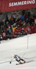 Third placed Christina Geiger of Germany in finish of second run of Women slalom race of Audi FIS alpine skiing World Cup in Semmering, Austria. Slalom race of Women Audi FIS Alpine skiing World Cup 2010-11, was held on Wednesday, 29th of December 2010, in Semmering, Austria.
