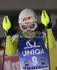 Third placed Christina Geiger of Germany reacts in finish of second run of Women slalom race of Audi FIS alpine skiing World Cup in Semmering, Austria. Slalom race of Women Audi FIS Alpine skiing World Cup 2010-11, was held on Wednesday, 29th of December 2010, in Semmering, Austria.
