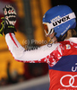 Winner Marlies Schild of Austria reacts in finish of second run of Women slalom race of Audi FIS alpine skiing World Cup in Semmering, Austria. Slalom race of Women Audi FIS Alpine skiing World Cup 2010-11, was held on Wednesday, 29th of December 2010, in Semmering, Austria.
