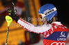 Winner Marlies Schild of Austria reacts in finish of second run of Women slalom race of Audi FIS alpine skiing World Cup in Semmering, Austria. Slalom race of Women Audi FIS Alpine skiing World Cup 2010-11, was held on Wednesday, 29th of December 2010, in Semmering, Austria.
