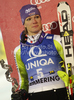 Second placed Maria Riesch of Germany celebrates her medal won in Women slalom race of Audi FIS alpine skiing World Cup in Semmering, Austria. Slalom race of Women Audi FIS Alpine skiing World Cup 2010-11, was held on Wednesday, 29th of December 2010, in Semmering, Austria.
