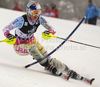Lindsey Vonn of USA skiing in first run of Women slalom race of Audi FIS alpine skiing World Cup in Zagreb, Croatia. Slalom race of Women Audi FIS Alpine skiing World Cup 2010-11, was held on Tuesday, 4th of January 2011, in Sljeme above Zagreb, Croatia.
