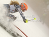 Sarah Schleper of USA skiing in first run of Women slalom race of Audi FIS alpine skiing World Cup in Zagreb, Croatia. Slalom race of Women Audi FIS Alpine skiing World Cup 2010-11, was held on Tuesday, 4th of January 2011, in Sljeme above Zagreb, Croatia.
