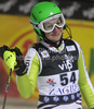Veronika Staber of Germany reacts in finish of second run of Women slalom race of Audi FIS alpine skiing World Cup in Zagreb, Croatia. Slalom race of Women Audi FIS Alpine skiing World Cup 2010-11, was held on Tuesday, 4th of January 2011, in Sljeme above Zagreb, Croatia.
