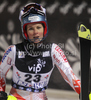 Sanni Leinonen of Finland reacts in finish of second run of Women slalom race of Audi FIS alpine skiing World Cup in Zagreb, Croatia. Slalom race of Women Audi FIS Alpine skiing World Cup 2010-11, was held on Tuesday, 4th of January 2011, in Sljeme above Zagreb, Croatia.
