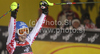 Winner Marlies Schild of Austria reacts in finish of second run of Women slalom race of Audi FIS alpine skiing World Cup in Zagreb, Croatia. Slalom race of Women Audi FIS Alpine skiing World Cup 2010-11, was held on Tuesday, 4th of January 2011, in Sljeme above Zagreb, Croatia.

