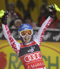 Winner Marlies Schild of Austria reacts in finish of second run of Women slalom race of Audi FIS alpine skiing World Cup in Zagreb, Croatia. Slalom race of Women Audi FIS Alpine skiing World Cup 2010-11, was held on Tuesday, 4th of January 2011, in Sljeme above Zagreb, Croatia.
