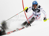 Benjamin Raich of Austria skiing in first run of Men slalom race of Audi FIS alpine skiing World Cup in Zagreb, Croatia. Slalom race of Men Audi FIS Alpine skiing World Cup 2010-11, was held on Thursday, 6th of January 2011, in Sljeme above Zagreb, Croatia.
