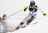 Benjamin Raich of Austria skiing in first run of Men slalom race of Audi FIS alpine skiing World Cup in Zagreb, Croatia. Slalom race of Men Audi FIS Alpine skiing World Cup 2010-11, was held on Thursday, 6th of January 2011, in Sljeme above Zagreb, Croatia.

