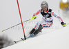 Julien Lizeroux of France skiing in first run of Men slalom race of Audi FIS alpine skiing World Cup in Zagreb, Croatia. Slalom race of Men Audi FIS Alpine skiing World Cup 2010-11, was held on Thursday, 6th of January 2011, in Sljeme above Zagreb, Croatia.
