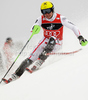 Marcel Hirscher of Austria skiing in first run of Men slalom race of Audi FIS alpine skiing World Cup in Zagreb, Croatia. Slalom race of Men Audi FIS Alpine skiing World Cup 2010-11, was held on Thursday, 6th of January 2011, in Sljeme above Zagreb, Croatia.

