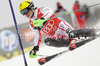 Marcel Hirscher of Austria skiing in first run of Men slalom race of Audi FIS alpine skiing World Cup in Zagreb, Croatia. Slalom race of Men Audi FIS Alpine skiing World Cup 2010-11, was held on Thursday, 6th of January 2011, in Sljeme above Zagreb, Croatia.
