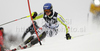 Felix Neureuther of Germany skiing in first run of Men slalom race of Audi FIS alpine skiing World Cup in Zagreb, Croatia. Slalom race of Men Audi FIS Alpine skiing World Cup 2010-11, was held on Thursday, 6th of January 2011, in Sljeme above Zagreb, Croatia.
