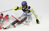 Felix Neureuther of Germany skiing in first run of Men slalom race of Audi FIS alpine skiing World Cup in Zagreb, Croatia. Slalom race of Men Audi FIS Alpine skiing World Cup 2010-11, was held on Thursday, 6th of January 2011, in Sljeme above Zagreb, Croatia.
