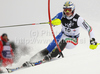 Giuliano Razzoli of Italy skiing in first run of Men slalom race of Audi FIS alpine skiing World Cup in Zagreb, Croatia. Slalom race of Men Audi FIS Alpine skiing World Cup 2010-11, was held on Thursday, 6th of January 2011, in Sljeme above Zagreb, Croatia.
