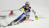 Giuliano Razzoli of Italy skiing in first run of Men slalom race of Audi FIS alpine skiing World Cup in Zagreb, Croatia. Slalom race of Men Audi FIS Alpine skiing World Cup 2010-11, was held on Thursday, 6th of January 2011, in Sljeme above Zagreb, Croatia.
