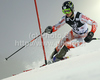 Victor Malmstrom of Finland skiing in first run of Men slalom race of Audi FIS alpine skiing World Cup in Zagreb, Croatia. Slalom race of Men Audi FIS Alpine skiing World Cup 2010-11, was held on Thursday, 6th of January 2011, in Sljeme above Zagreb, Croatia.
