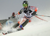 Victor Malmstrom of Finland skiing in first run of Men slalom race of Audi FIS alpine skiing World Cup in Zagreb, Croatia. Slalom race of Men Audi FIS Alpine skiing World Cup 2010-11, was held on Thursday, 6th of January 2011, in Sljeme above Zagreb, Croatia.
