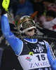 Winner Andre Myhrer of Sweden reacts in finish of second run of Men slalom race of Audi FIS alpine skiing World Cup in Zagreb, Croatia. Slalom race of Men Audi FIS Alpine skiing World Cup 2010-11, was held on Thursday, 6th of January 2011, in Sljeme above Zagreb, Croatia.
