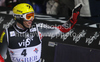 Second placed Ivica Kostelic of Croatia reacts in finish of second run of Men slalom race of Audi FIS alpine skiing World Cup in Zagreb, Croatia. Slalom race of Men Audi FIS Alpine skiing World Cup 2010-11, was held on Thursday, 6th of January 2011, in Sljeme above Zagreb, Croatia.
