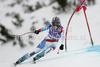 Dominique Gisin of Switzerland skiing in the Women downhill race of FIS Audi Alpine World cup Altenmarkt-Zauchensee in Zauchensee, Austria. Downhill race of FIS Audi Alpine World cup in season 2010 / 2011 was held on Saturday, 8th of January 2011 on Kaelberloch race track at Zauchensee, Austria.
