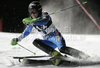 Therese Borssen of Sweden skiing in first run of Women night slalom race of Audi FIS alpine skiing World Cup in Flachau, Austria. Slalom race of Women Audi FIS Alpine skiing World Cup 2010-11, was held on Tuesday, 11th of January 2011, in Flachau, Austria.

