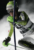 Fanny Chmelar of germany skiing in first run of Women night slalom race of Audi FIS alpine skiing World Cup in Flachau, Austria. Slalom race of Women Audi FIS Alpine skiing World Cup 2010-11, was held on Tuesday, 11th of January 2011, in Flachau, Austria.
