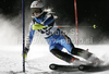 Emelie Wikstroem of Sweden skiing in first run of Women night slalom race of Audi FIS alpine skiing World Cup in Flachau, Austria. Slalom race of Women Audi FIS Alpine skiing World Cup 2010-11, was held on Tuesday, 11th of January 2011, in Flachau, Austria.
