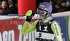 Winner Maria Riesch of Germany reacts in finish of second run of Women night slalom race of Audi FIS alpine skiing World Cup in Flachau, Austria. Slalom race of Women Audi FIS Alpine skiing World Cup 2010-11, was held on Tuesday, 11th of January 2011, in Flachau, Austria.
