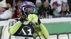 Winner Maria Riesch of Germany reacts in finish of second run of Women night slalom race of Audi FIS alpine skiing World Cup in Flachau, Austria. Slalom race of Women Audi FIS Alpine skiing World Cup 2010-11, was held on Tuesday, 11th of January 2011, in Flachau, Austria.

