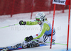 Viktoria Rebensburg of Germany skiing in first run of Women giant slalom race of Audi FIS alpine skiing World Cup in Maribor, Slovenia. Giant slalom race of Women Audi FIS Alpine skiing World Cup 2010-11, was held on Saturday, 15th of January 2011, in Maribor, Slovenia.
