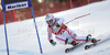 Tessa Worley of France skiing in first run of Women giant slalom race of Audi FIS alpine skiing World Cup in Maribor, Slovenia. Giant slalom race of Women Audi FIS Alpine skiing World Cup 2010-11, was held on Saturday, 15th of January 2011, in Maribor, Slovenia.
