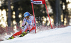 Tanja Poutiainen of Finland skiing in first run of Women giant slalom race of Audi FIS alpine skiing World Cup in Maribor, Slovenia. Giant slalom race of Women Audi FIS Alpine skiing World Cup 2010-11, was held on Saturday, 15th of January 2011, in Maribor, Slovenia.
