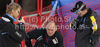 FIS official Atle Skardal (L) in discussion with chief of competition Gorazd Bedrac (R) before race got canceled during first run of Women giant slalom race of Audi FIS alpine skiing World Cup in Maribor, Slovenia. Giant slalom race of Women Audi FIS Alpine skiing World Cup 2010-11, was held on Saturday, 15th of January 2011, in Maribor, Slovenia.
