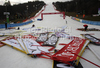 Course workers are clearing course after Women slalom race of Audi FIS alpine skiing World Cup in Maribor, Slovenia got canceled. Slalom race of Women Audi FIS Alpine skiing World Cup 2010-11, was planned to be held on Sunday, 16th of January 2011, in Maribor, Slovenia.

