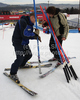 Course workers are clearing course after Women slalom race of Audi FIS alpine skiing World Cup in Maribor, Slovenia got canceled. Slalom race of Women Audi FIS Alpine skiing World Cup 2010-11, was planned to be held on Sunday, 16th of January 2011, in Maribor, Slovenia.
