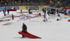 Course workers are clearing course after Women slalom race of Audi FIS alpine skiing World Cup in Maribor, Slovenia got canceled. Slalom race of Women Audi FIS Alpine skiing World Cup 2010-11, was planned to be held on Sunday, 16th of January 2011, in Maribor, Slovenia.
