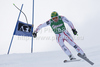 Klaus Kroell (AUT) takes to the air competing in the 2011 Hahnenkamm Super Giant Slalom race (Super G)part of  Audi FIS World Cup races in Kitzbuhel Austria.
