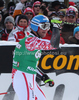 Georg Streitberger (AUT) reacts in the finish area after competing in the 2011 Hahnenkamm Super Giant Slalom race (Super G)part of  Audi FIS World Cup races in Kitzbuhel Austria.
