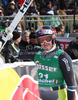 Aksel Lund Svindal (NOR) reacts in the finish area after competing in the 2011 Hahnenkamm Super Giant Slalom race (Super G)part of  Audi FIS World Cup races in Kitzbuhel Austria.

