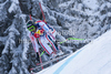 Yannick Bertrand (FRA) speeds down the course competing in the 71st Hahnenkamm downhill race part of  Audi FIS World Cup races in Kitzbuhel Austria.
