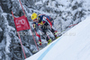 Ivica Kostelic (CRO) speeds down the course competing in the 71st Hahnenkamm downhill race part of  Audi FIS World Cup races in Kitzbuhel Austria.
