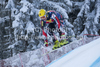 Ivica Kostelic (CRO) speeds down the course competing in the 71st Hahnenkamm downhill race part of  Audi FIS World Cup races in Kitzbuhel Austria.
