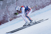 David Poisson (FRA) speeds down the course competing in the 71st Hahnenkamm downhill race part of  Audi FIS World Cup races in Kitzbuhel Austria.
