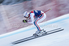 Adrien Theaux (FRA) speeds down the course competing in the 71st Hahnenkamm downhill race part of  Audi FIS World Cup races in Kitzbuhel Austria.
