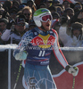 Bode Miller (USA) reacts in the finish area of the 71st Hahnenkamm downhill race part of  Audi FIS World Cup races in Kitzbuhel Austria.
