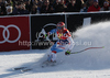 Didier Cuche (SUI) reacts in the finish area of the 71st Hahnenkamm downhill race part of  Audi FIS World Cup races in Kitzbuhel Austria.
