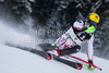 Marcel Hirscher (AUT) attacks a control gate while competing in the slalom race part of  Audi FIS World Cup races in Kitzbuhel Austria.
