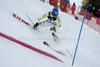 Felix Neureuther (GER) crashes  while competing in the slalom race part of  Audi FIS World Cup races in Kitzbuhel Austria.
